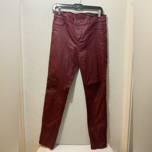 Black Orchid Denim Luxury Soft Jude Mid Rise Skinny Jeans 29 Samba Red